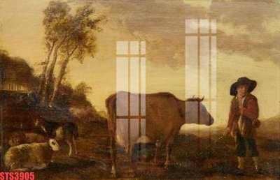 File tranh Tranh sơn dầu phương tây tổng hợp STS3905 (file gốc) chủ đề phong thủy