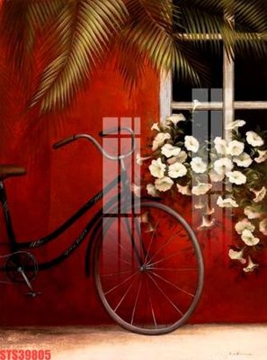 File in trần Tranh sơn dầu phương tây tổng hợp STS39805 (bản gốc) hoa văn