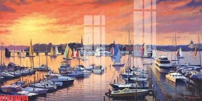 File gốc Tranh sơn dầu phương tây tổng hợp STS39894 (in lụa) tranh mã đáo