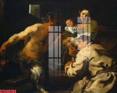 File tranh in trần 3D Tranh sơn dầu phương tây tổng hợp STS40284 (ảnh gốc)