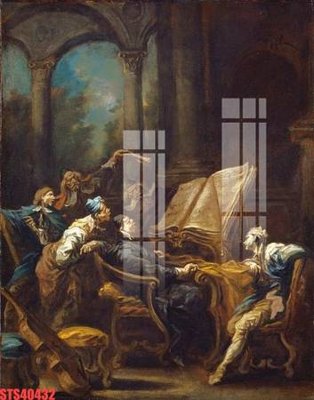 File gốc Tranh sơn dầu phương tây tổng hợp STS40432 (phong cách) tối giản