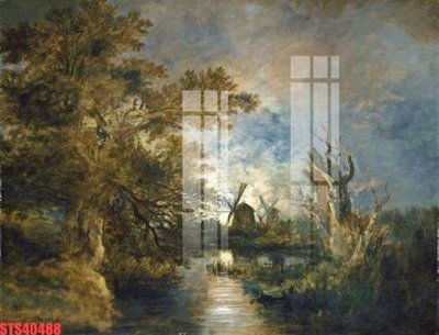 Tải file Tranh sơn dầu phương tây tổng hợp STS40488 (gốc) chủ đề hoa sen