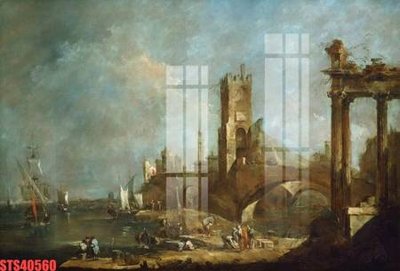 File gốc in ấn Tranh sơn dầu phương tây tổng hợp STS40560 độ phân giải cao