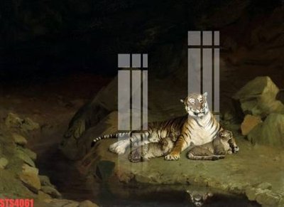 File tranh Tranh sơn dầu phương tây tổng hợp STS4061 (bản gốc) treo quán cafe