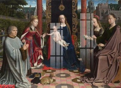 File in mica Tranh sơn dầu phương tây tổng hợp STS41112 (bản gốc) làm vách ngăn