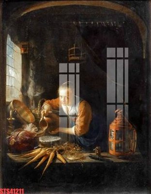 File gốc Tranh sơn dầu phương tây tổng hợp STS41211 (in lụa) tranh thuận buồm