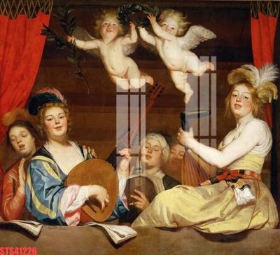 File tranh Tranh sơn dầu phương tây tổng hợp STS41226 (bản gốc) in canvas