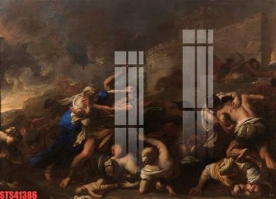 File PSD Tranh sơn dầu phương tây tổng hợp STS41386 (gốc) cho in quảng cáo