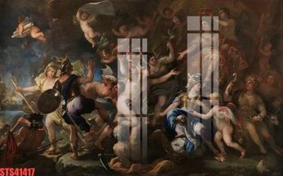 File tranh PSD Tranh sơn dầu phương tây tổng hợp STS41417 chất lượng cao