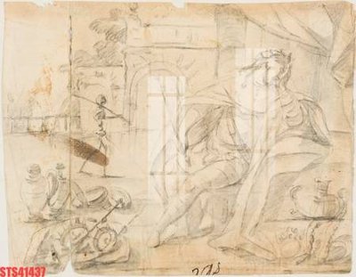 File gốc Tranh sơn dầu phương tây tổng hợp STS41437 (bản quyền) cho in ấn