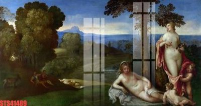 File gốc Tranh sơn dầu phương tây tổng hợp STS41489 (ảnh chi tiết) để in lụa