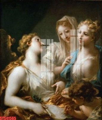 File tranh Tranh sơn dầu phương tây tổng hợp STS41565 (ảnh gốc) in trần 3D