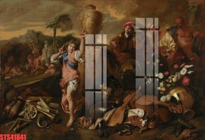 File in trần Tranh sơn dầu phương tây tổng hợp STS41841 (file gốc) xuyên sáng