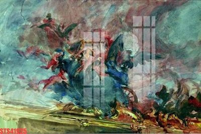 File gốc Tranh sơn dầu phương tây tổng hợp STS41925 (in lụa) chi tiết cao