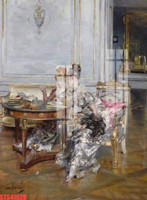 File in trần Tranh sơn dầu phương tây tổng hợp STS41928 (bản gốc) mây trời