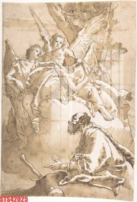 File gốc Tranh sơn dầu phương tây tổng hợp STS42025 (vector) cho in ấn