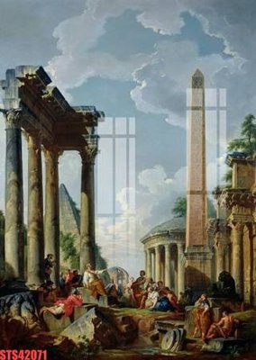 File in trần Tranh sơn dầu phương tây tổng hợp STS42071 (file gốc) phong thủy