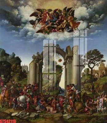 File in ấn Tranh sơn dầu phương tây tổng hợp STS42119 (bản gốc) sắc nét