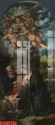 Chi tiết file ảnh Tranh sơn dầu phương tây tổng hợp STS42133 sắc nét