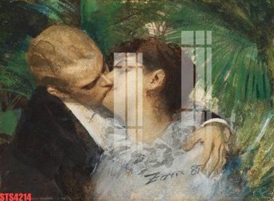 File in trần Tranh sơn dầu phương tây tổng hợp STS4214 (bản gốc 3D) sống động