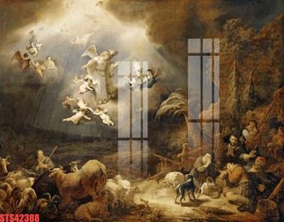 Ảnh mô tả file gốc in mica Tranh sơn dầu phương tây tổng hợp STS42388