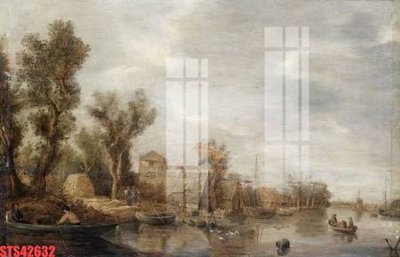 File gốc Tranh sơn dầu phương tây tổng hợp STS42632 (ảnh chi tiết) để in lụa