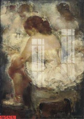 File PSD Tranh sơn dầu phương tây tổng hợp STS42678 (gốc) cho in quảng cáo