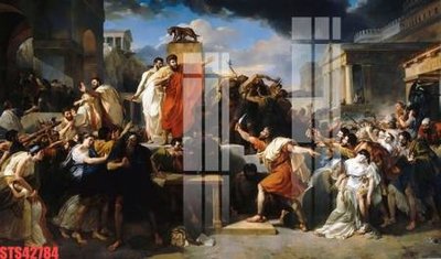 File ảnh Tranh sơn dầu phương tây tổng hợp STS42784 (gốc) cho trang trí nhà hàng