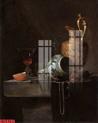 File in trần Tranh sơn dầu phương tây tổng hợp STS4294 (bản gốc) hoa văn