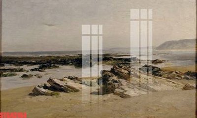 File in trần Tranh sơn dầu phương tây tổng hợp STS43154 (bản gốc) bầu trời