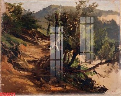 File tranh gốc PSD Tranh sơn dầu phương tây tổng hợp STS43171 còn nguyên layer