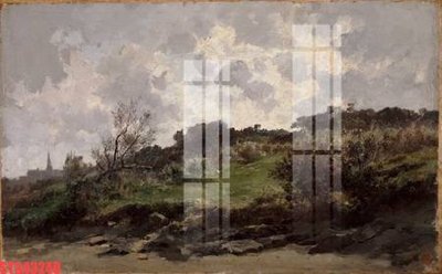 File in trần Tranh sơn dầu phương tây tổng hợp STS43249 (bản gốc) hoa văn