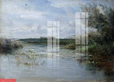 File in trần Tranh sơn dầu phương tây tổng hợp STS43256 (bản gốc) bầu trời