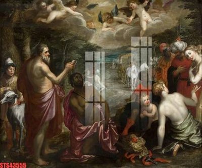 File ảnh Tranh sơn dầu phương tây tổng hợp STS43555 (gốc) in Hiflex