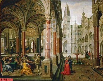 Tải file Tranh sơn dầu phương tây tổng hợp STS43570 (gốc) làm tranh treo tường