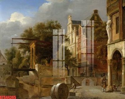 Download file Tranh sơn dầu phương tây tổng hợp STS44365 (chất lượng in ấn)