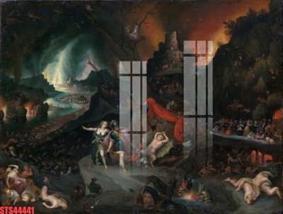 Download file gốc Tranh sơn dầu phương tây tổng hợp STS44441 (in lụa) hoa lá