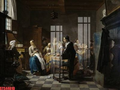 File PSD Tranh sơn dầu phương tây tổng hợp STS44610 (bản gốc) cho nhà in