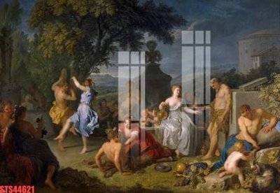 File PSD Tranh sơn dầu phương tây tổng hợp STS44621 (gốc) tách lớp chi tiết