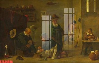 File PSD Tranh sơn dầu phương tây tổng hợp STS44856 (gốc) cho in quảng cáo