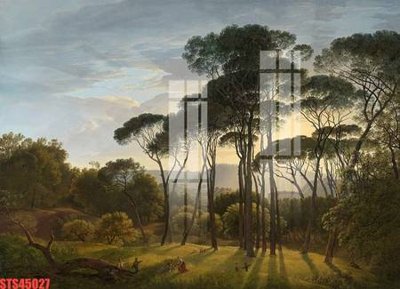 File tranh Tranh sơn dầu phương tây tổng hợp STS45027 (ảnh gốc) in trần nhà