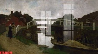 File gốc Tranh sơn dầu phương tây tổng hợp STS45324 (in lụa) họa tiết 3D