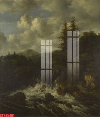 File gốc Tranh sơn dầu phương tây tổng hợp STS45401 (in lụa) tranh mã đáo