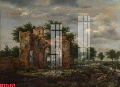 Chi tiết file tranh tráng gương Tranh sơn dầu phương tây tổng hợp STS45407 (ảnh gốc)