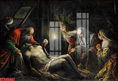 File ảnh Tranh sơn dầu phương tây tổng hợp STS45461 (gốc) in PP, decal