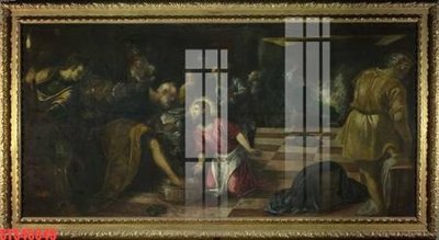 File PSD Tranh sơn dầu phương tây tổng hợp STS45549 (gốc) cho in quảng cáo