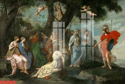 Tệp tin gốc Tranh sơn dầu phương tây tổng hợp STS45613 (dùng cho in ấn) chuyên nghiệp