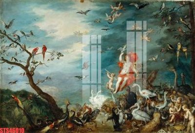 Tải file tranh Tranh sơn dầu phương tây tổng hợp STS46010 (gốc) tại Filetranh.com