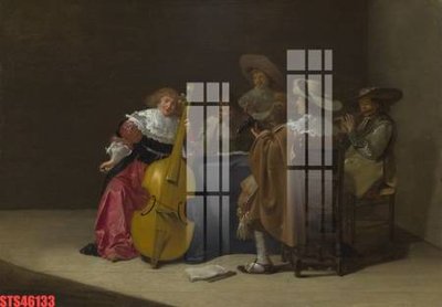 File gốc Tranh sơn dầu phương tây tổng hợp STS46133 (in lụa) cao cấp