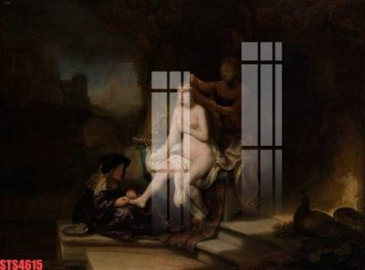 File PSD in ấn Tranh sơn dầu phương tây tổng hợp STS4615 (chất lượng cao)